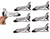 Zugar Land Space Shuttle Foam Gliders (5") Outer Space Cosmos Flying Toys. Plane Fun Jet (Six Gliders)