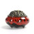 Ceramic Incense Burner, Coil Cone Stick Incense Burner Holder, Home Ornaments Incense Seat, Disc Censer Zen Decor (Fambe Red)