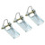 PATIKIL 1.3 Inch Replacement Hooks Latch, 3 Pack Metal Towing Receiver Hitch for Clevis Hook Trailer, Silver