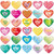 Heart Stickers for Kids 600PCS Valentine Sticker Colorful Valentine's Day Candy Stickers Party Supply Classroom Reward Gift 20 Sheets