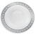 Decorline Plastic White Soup Bowls with Silver Rim - 12 oz | Premium Collection | Pack of 10