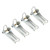 PATIKIL 2 Inch Replacement Hooks Latch, 4 Pack Metal Towing Receiver Hitch for Clevis Hook Trailer, Silver