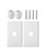 Bates- 1 Port Ethernet Wall Plate, 2 Pack, Ethernet Wall Outlet, RJ45 Wall Plate, Ethernet Wall Jack, Cat 6 Wall Plate and Jack, Ethernet Outlet, Cat6 Wall Plate, Network Wall Plate, Cat 5 Wall Plate