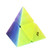 Jelly Pyramid 2x2 Speed Cube, 2x2 Pyraminx Cube Stickerless Puzzles Toy (Transparent)