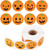 Halloween Sticker,500Pcs Self-adhensive Pumpkin Ghost Candy Stickers DIY Envelope Seals Baking Label Paster Circle Face Stickers for Halloween Party Decoration (Pumpkin-1)