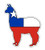 Chile Llama Alpaca Shape Flag - 5" Vinyl Sticker - for Car Laptop I-Pad - Waterproof Decal
