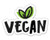 Vegan Cute Simple - 5" Vinyl Sticker - for Car Laptop I-Pad - Waterproof Decal