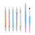 5Pcs Silicone Nail Rhinestone Picker Dotting Tool with 2Pcs Nail Art Polish Clean Up Brush, Nail Art Dotting Pen Rubber Tip Nail Brushes Manicure 3D Effect Shaping Drawing Carving Arcylic Nail Brush