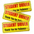 Aiyuda Student Driver Magnet for Car,Please Be Patient Student Driver,Magnetic Reflective New Driver Bumper Sticker,New Driver Vehicle Safety Sign,9 x 3.5 Inch,3 Pack