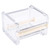 molshine Transparent Visible Desktop Multi Washi Masking Tape Dispenser,Tape Cutter,Roll Tape Holder (Not Include Masking Tape) (Beige)