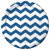 True Blue Chevron Dinner Plate 8ct