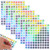 15 Sheets Number Stickers 1 to 100 Self Adhesive Round Labels Stickers Inventory Storage Organizing Sticker for DIY Craft Marking Numbering Manicure Tool