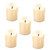 FOYTOKI 5pcs Battery Tea Lights Decor Candles Remote Controlled Candles LED Candle Light Flameless Tealights Candle LED Pillar Candle LED Lights Candle Lamps Party Decorations Electric