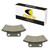 Caltric Rear Brake Pads Compatible with Polaris Sport Sportsman 400L 4X4 1994 1995 1996 1997 1998