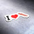 I Love Bacon Food (2 Pack) Vinyl Decal Sticker - Car Truck Van SUV Window Wall Cup Laptop - Two 5 Inch Decal - MKS1409