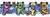 Liquid Blue Grateful Dead Dancing Bears and Daisy Flowers - Bumper Sticker/Decal