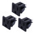 weideer 3Pcs 3 Pins US Power Socket Plug Panel AC 15A 125V Panel Mount Outlet Industrial Plug Female Connectors Adapter K-019