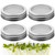 Sprouting Lids - Stainless Steel Sprouting Lids for Wide Mouth Mason Jars, Sprouting Jar Lids for Growing Broccoli Sprouts Alfalfa Seed Bean, Sprout Mesh Lids(4 PCS)