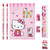 Cute Back to School Supplies for kids, Kawaii Cat Stationary Set, Pink Stationery Set Back to School Gifts for Students First Day of School Birthday