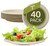 Reli. Compostable Paper Plates, 7 Inch (40 Pack) | Brown Disposable Plates 7" | Heavy Duty Paper Plates, Eco Friendly | Made of Sugarcane Fibers/Bagasse - Biodegradable (Natural), Small Plate