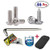 Aootf Anti Theft License Plate Screws -Stainless Steel Plate Screws Tamper Resistant Kits for License Plates Security and Covers