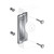 Pro-Lok 7" Center Rose Latch Protector (Aluminum Finish)