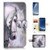 ( For Samsung S8 , Galaxy S8 ) Flip Wallet Case Cover & Screen Protector Bundle - A20470 White Horse Princess