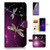 (for Samsung S9+ / Galaxy S9 Plus) Flip Wallet Case Cover & Screen Protector Bundle - A20232 Purple Dragonfly
