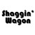 Funny Retro Shaggin Wagon Decal - Sticker Bomb Vinyl Decal for Car Truck, Computer, Anywhere! Premium 6 Year Outdoor Vinyl (Black, 2)