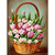 Acudotr Diamond Painting Kits for Adults, 5D DIY Diamond Art Kits for Beginners, Full Drill Diamond Painting Kits for Home Wall Decor, Flower Basket, 12x16 Inch