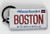 Boston Massachusetts License Plate Acrylic Keychain 2.5" x 1.5"