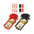 1 Pair Battery Terminals, Negative and Positive Car Battery Cable Terminal Clamp Connectors, 6PCS 3/8 Copper Ring Terminal Assortment Kit and 4PCS Heat Shrink Tubes, Fit for Van, Boat, and More