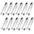 Ice Tongs Sugar Cubes Tongs - Stainless Steel Mini Serving Tongs Appetizers Tongs Small Metal Tongs for Tea Party Coffee Bar (12 PCS)