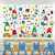 HOWAF 90pcs+ Back to School Gnome Window Clings, First Day of School Window Decals for School Classroom Decorations, Reusable Static Window Stickers for Kindergarten Preschool Welcome Back to School Day Supplies
