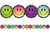 Teacher Created Resources Brights 4Ever Smiley Faces Die-Cut Border Trim, 35 Feet