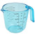 12OZ Plastic Measuring Cup, Stackable Clear Measuring Jug Graduated Liquid Cup for Cooking, Baking,Lab(Blue,300ML)