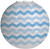 Creative Converting Round Lantern, 12", Chevron Pastel Blue