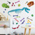 Dinosaurs Fossil Wall Stickers Dinosaur Wall Decals Removable Baby for Classroom Kids Bedroom Bathroom Nursery Home Decoration
