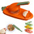 2 in 1 Dumpling Maker, 2023 New Dumpling Maker Machine, Household Automatic Dumpling Maker, Maker Press for Pressing Dumpling Skin Wrapper Mould Dough Press Maker (orange)