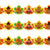 Thanksgiving Maple Leaves Turkey Borders for Fall Thanksgiving Classroom Bulletin Board Decoration 72 Feet