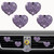 Purple Heart Air Vent Clips, 4 Pcs Bling Heart Car Air Fresheners Vents Clips Car Diffuser Diamond Car Interior Decor Cute Daisy Car Accessories Car Decoration for Women + Mask Hook Purple Heart Air Vent Clips, 4 Pcs Bling Heart Car Air Fresheners Vents Clips Car Diffuser Diamond Car Interior Decor Cute Daisy Car Accessories Car Decoration for Women + Mask Hook