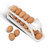 Egg Dispenser for Refrigerator,Rolling Egg Holder for Refrigerator,Automatica Rolling Egg Dispenser,Egg Holder for Refrigerator Space Saving Egg Tray Egg Organizer 2 Tier