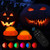 YCQQPRO Pumpkin Lights, Halloween Decorations Led Light with Remote & Timer, Battery Operated Jack-O-Lantern Light for Pumpkin Decor, Flameless Candles for Halloween & Fall Decor (2 Pack)