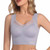 Yadalky Women's Wireless Bra Full Coverage Smoothing Underoutfit Ladies Bras Seamless Stretch Wirefree Lightly Bra (as1, Alpha, l, Regular, Regular, Silver Gray)