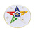 US Order of The Eastern Star Masonic Mason Freemasonry Car Van Cut-Out Metal Auto Decal Badge Emblem