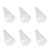 Happyyami Foam Cones 6pcs Christmas Foam Cone for DIY Arts and Crafts White Polystyrene Cone Shapes Small 24.5cm Cones Christmas Tree Crafts Table Centerpiece Decor