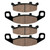 Caltric Front Brake Pads Compatible with Kawasaki Zx600 Zx-600 Ninja Zx6 Zx-6 1993 1994