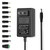 DC 12 Volt 3 Amp Power Supply Adapter 36W 12Volt 3Amp AC Adapter 100-240V 50-60Hz to DC 12V 3A Power Adapter with 10 Sizes of Tips for LED Strip Light TV Boxes CCTV Camera Router etc
