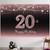 HAMIGAR 6x4ft Happy 20th Birthday Banner Backdrop - 20 Years Old Birthday Decorations Party Supplies for Women - Rose Gold