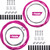 Universal Bicycle Transmission Line Bicycle Shift Derailleur Cable and Brake Cable Kit for Bicycle Mountain Road Bike Repair (Purple)